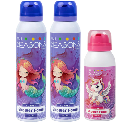 2+1 GRATIS - 2x 4All Seasons Shower Foam 150 ml + 1x Shower Foam 100 ml GRATIS