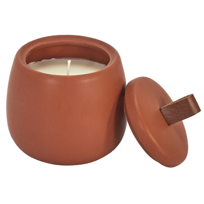 Geurkaars in keramische pot