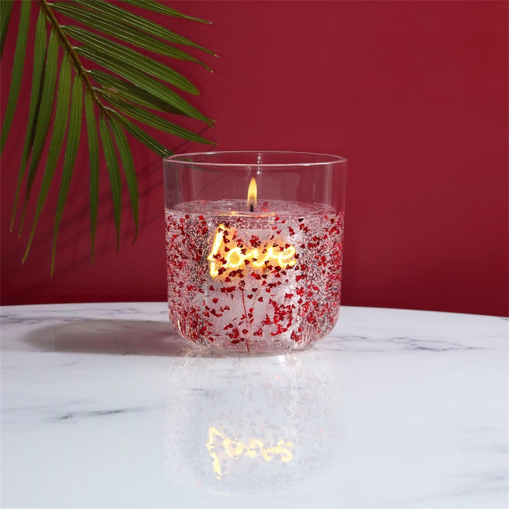 Geurkaars met lichtslinger