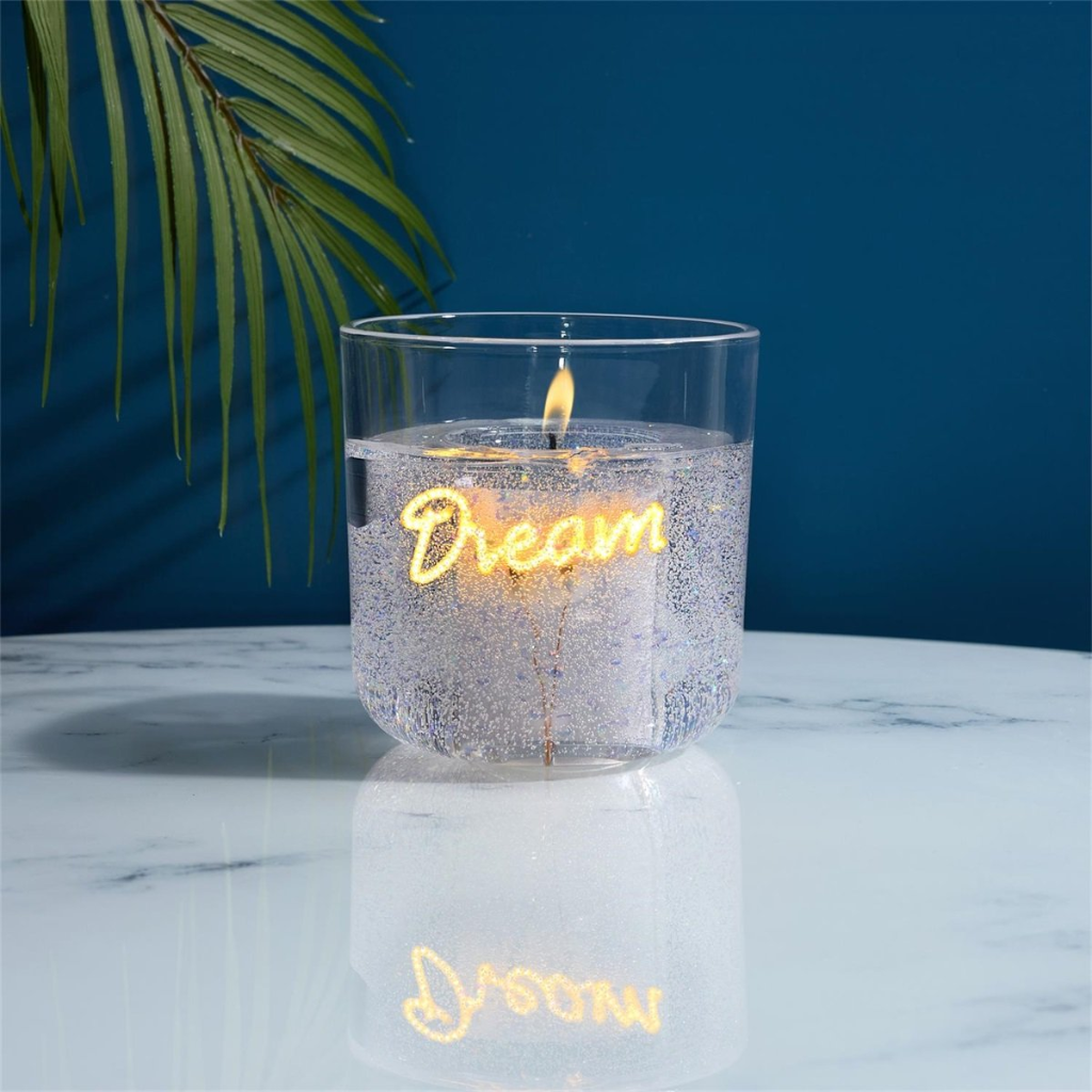 Geurkaars met lichtslinger