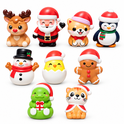 Slow rising Mystery squishy - Kerstmis 5-6 cm