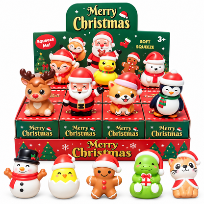 Slow rising Mystery squishy - Kerstmis 5-6 cm