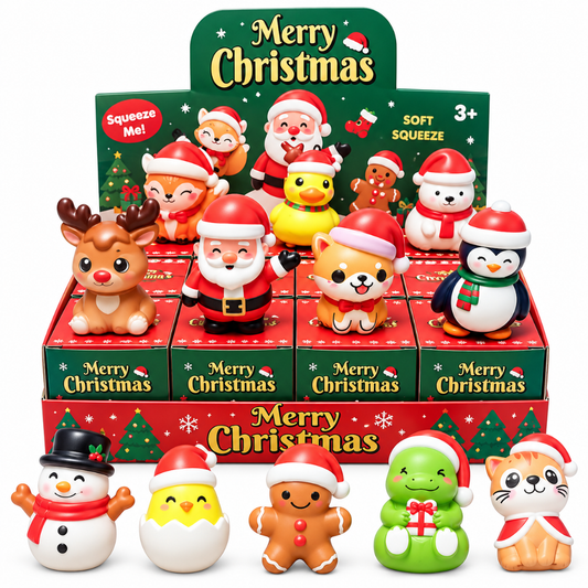 Slow rising Mystery squishy - Kerstmis 5-6 cm
