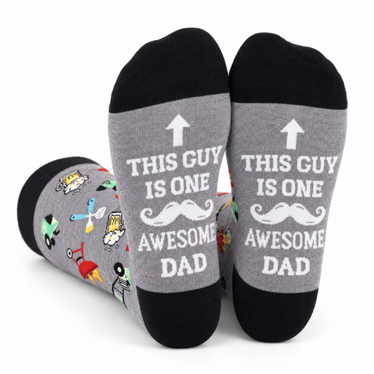 1 Paar sokken Awesome Dad - Maat 38-45