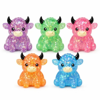 Sugar squishy glitter - Highland Cows