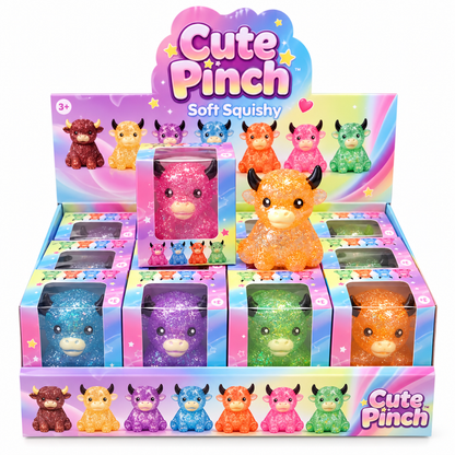 Sugar squishy glitter - Highland Cows