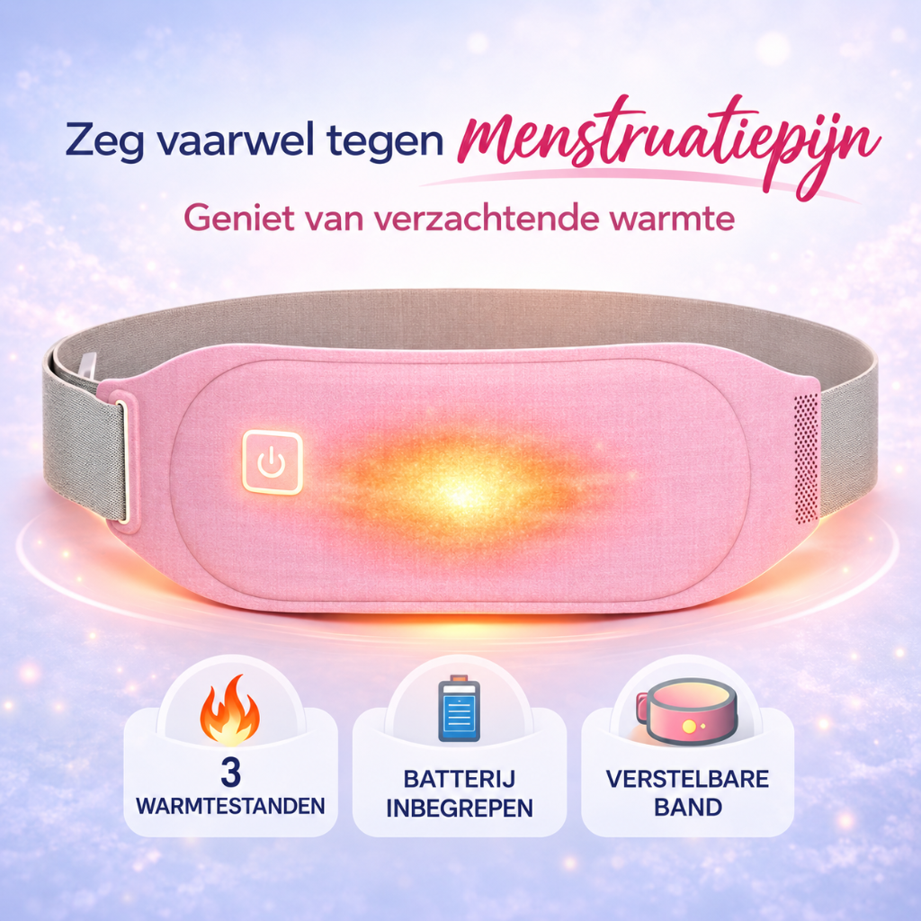 Warmteband tegen Menstruatiekrampen – Oplaadbaar