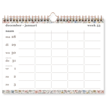 Familieplanner Spiraal 2027 - 14 maanden