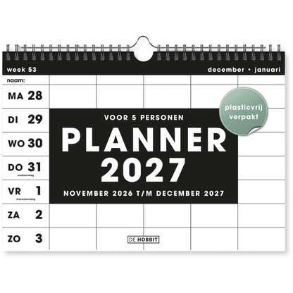 Familieplanner Spiraal 2027 - 14 maanden
