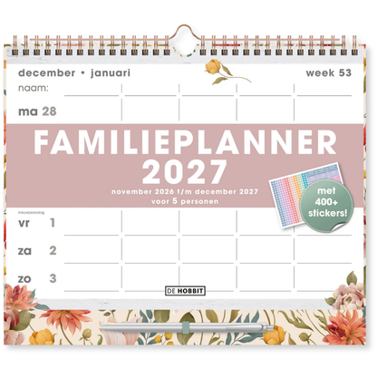 Familieplanner Spiraal 2027 - 14 maanden