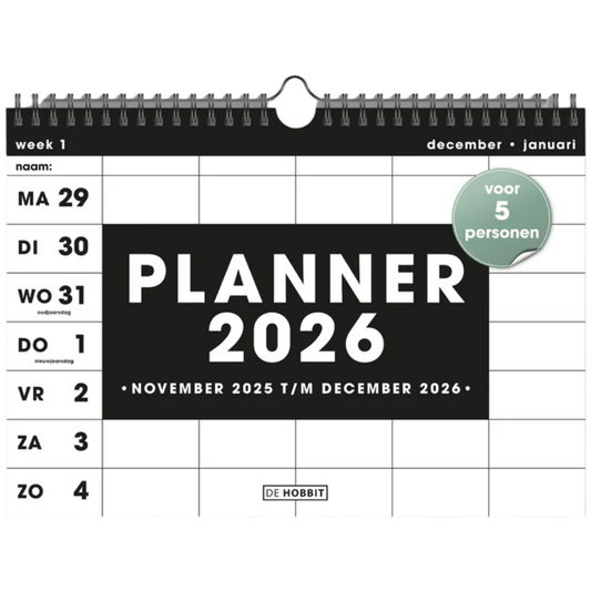Familieplanner 2026 A4