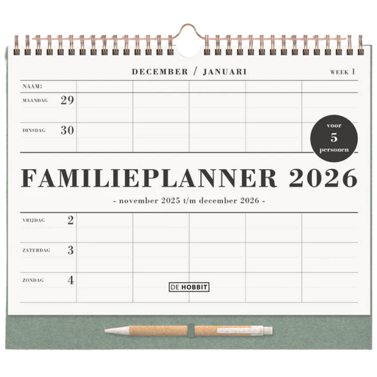 Familieplanner 2026 A4