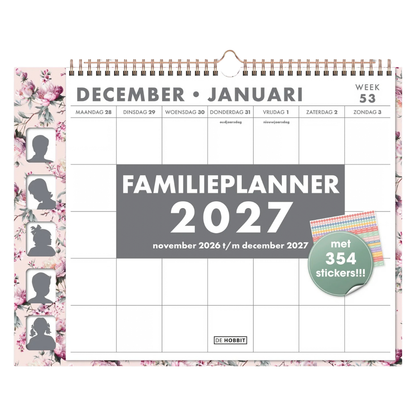 Familieplanner Spiraal 2027 - 14 maanden