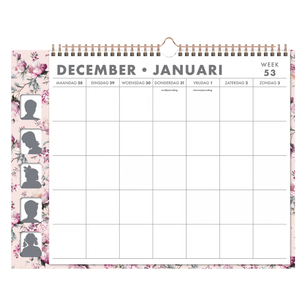 Familieplanner Spiraal 2027 - 14 maanden