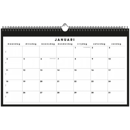 Maandkalender 2027 - 16 maanden
