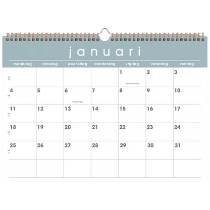 Maandkalender 2027 - 16 maanden