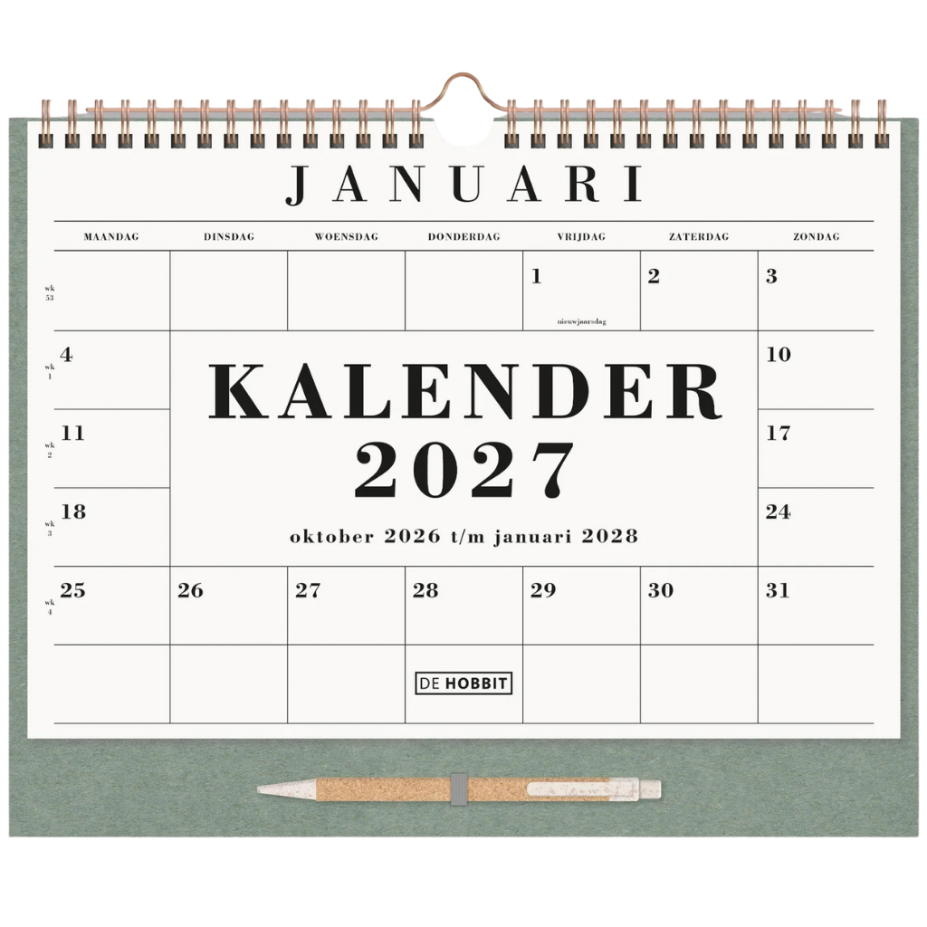Maandkalender 2027 - 16 maanden