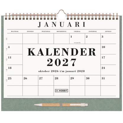 Maandkalender 2027 - 16 maanden