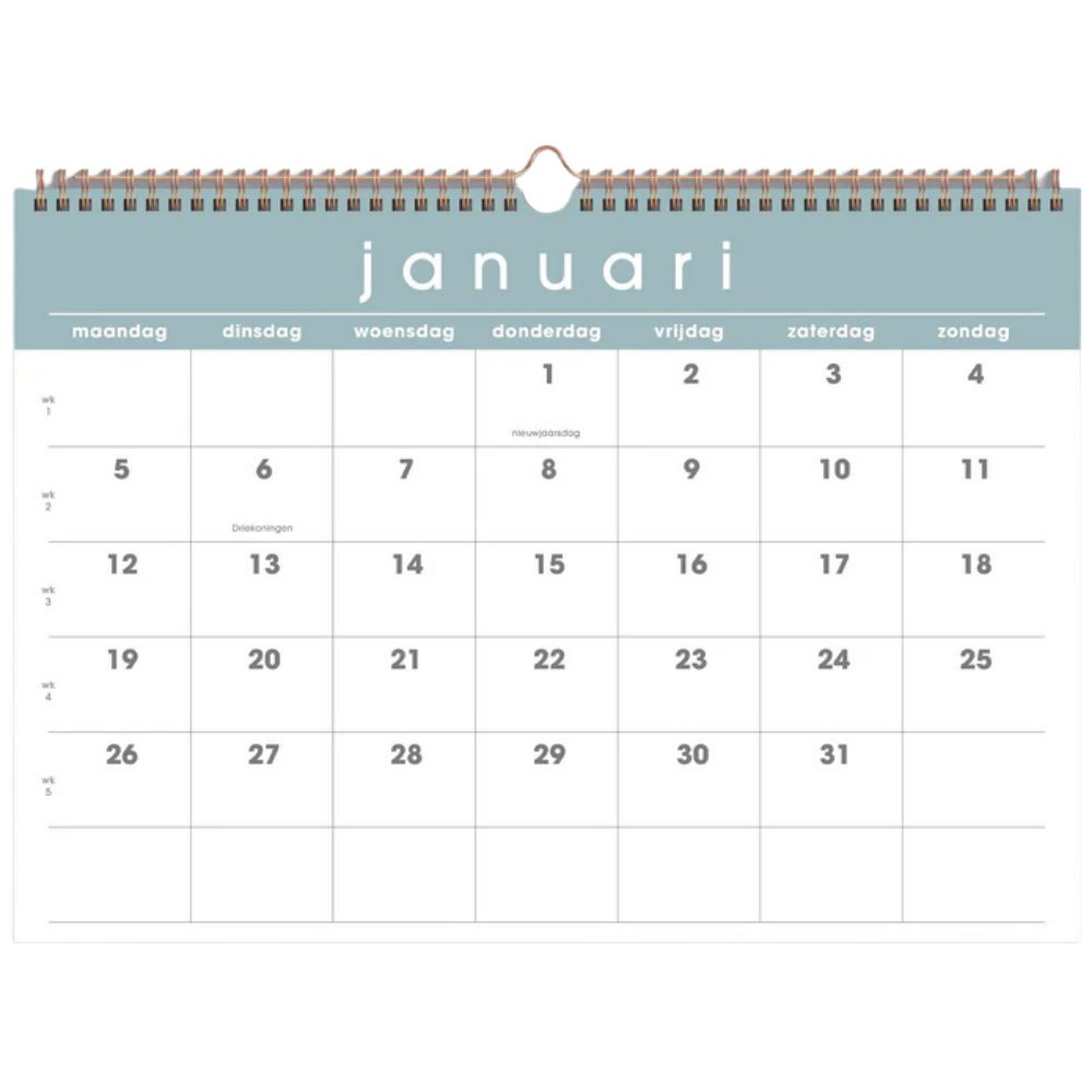 Maandkalender 2026 A3