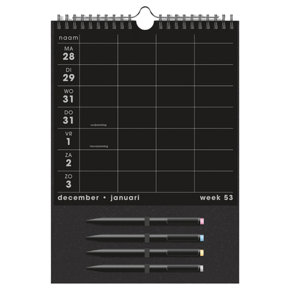 Familieplanner Markers 2027 - 14 maanden