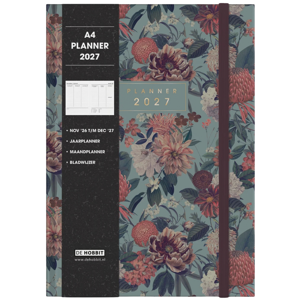 Planner 2027 -  A4 Botanisch - 14 maanden