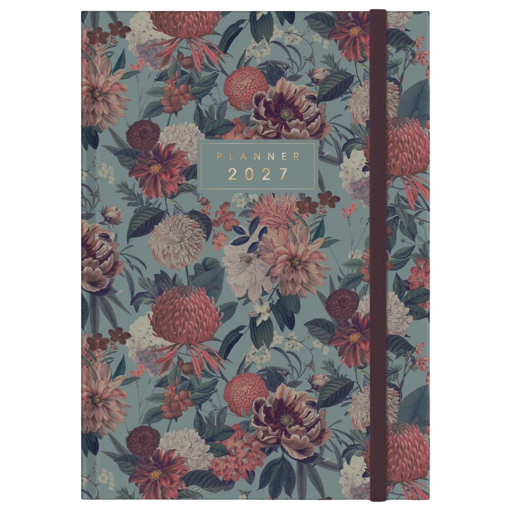 Planner 2027 -  A4 Botanisch - 14 maanden
