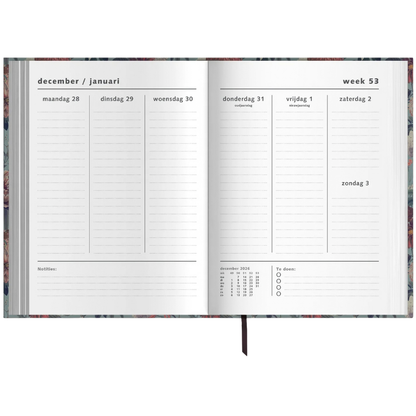 Planner 2027 -  A4 Botanisch - 14 maanden