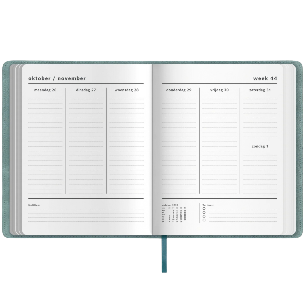 Weekplanner A4 2027 - Medium - 14 maanden