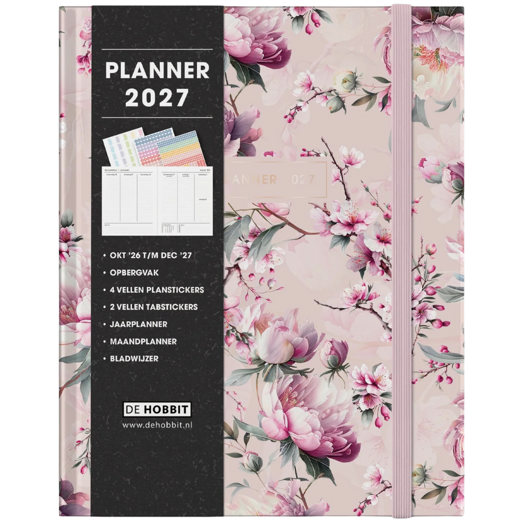 Weekplanner A5+ 2027 - Luxe uitvoering - 15 maanden