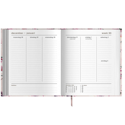 Weekplanner A5+ 2027 - Luxe uitvoering - 15 maanden
