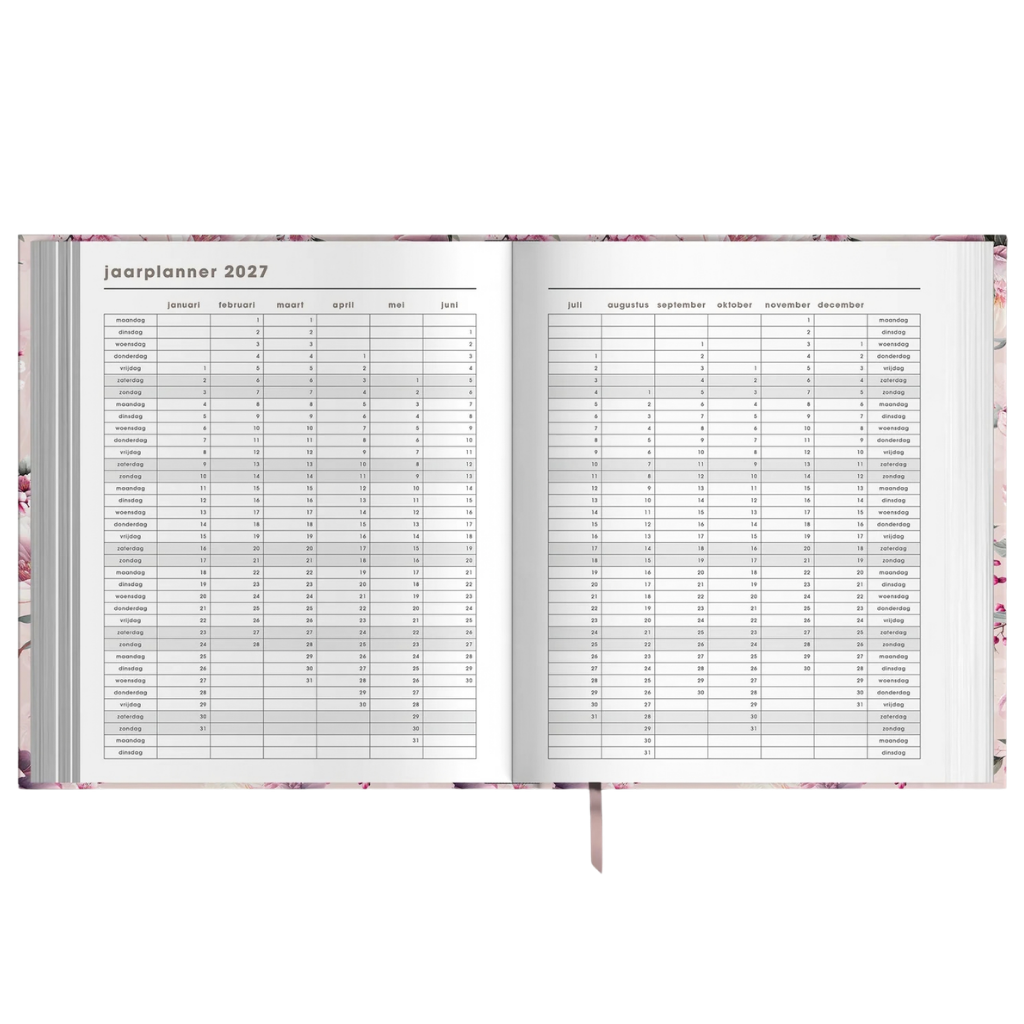 Weekplanner A5+ 2027 - Luxe uitvoering - 15 maanden