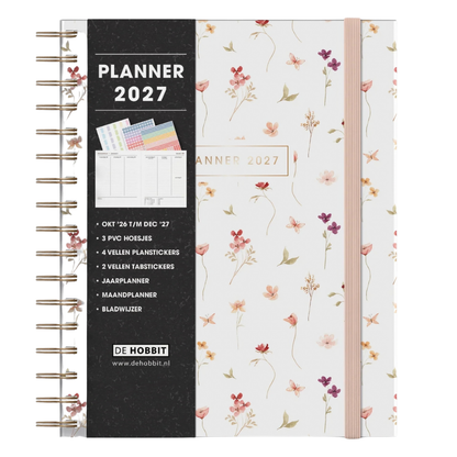 Weekplanner A5+ 2027 - Luxe uitvoering - 15 maanden