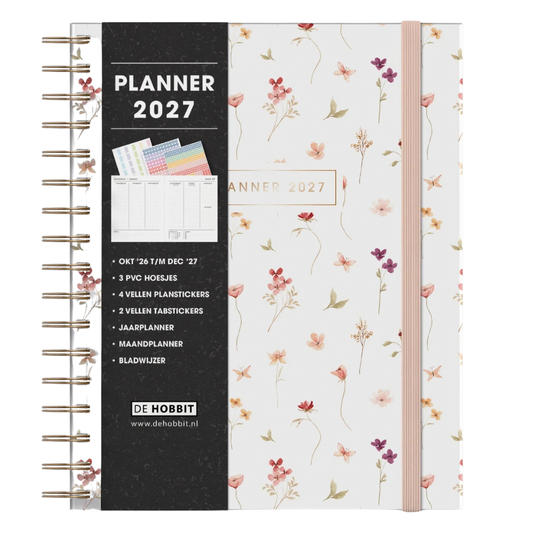 Weekplanner A5+ 2027 - Luxe uitvoering - 15 maanden