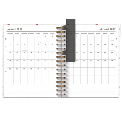 Weekplanner A5+ 2027 - Luxe uitvoering - 15 maanden