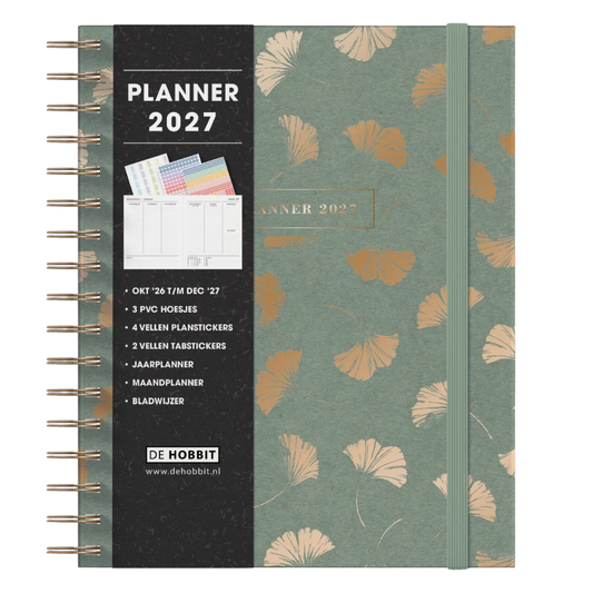 Weekplanner A5+ 2027 - Luxe uitvoering - 15 maanden