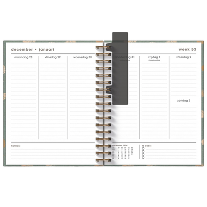 Weekplanner A5+ 2027 - Luxe uitvoering - 15 maanden