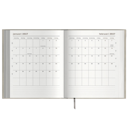 Weekplanner A5+ 2027 - Luxe uitvoering - 15 maanden