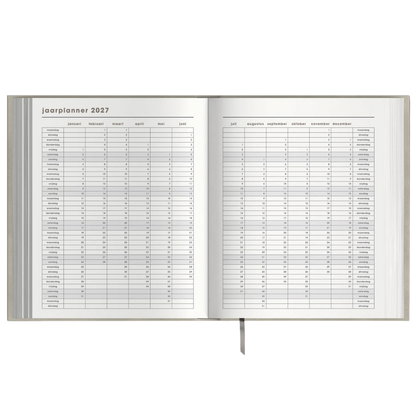 Weekplanner A5+ 2027 - Luxe uitvoering - 15 maanden