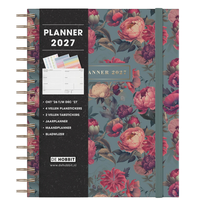 Weekplanner A5+ 2027 - Luxe uitvoering - 15 maanden