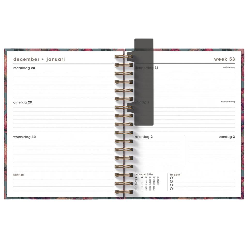 Weekplanner A5+ 2027 - Luxe uitvoering - 15 maanden
