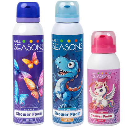 2+1 GRATIS - 2x 4All Seasons Shower Foam 150 ml + 1x Shower Foam 100 ml GRATIS