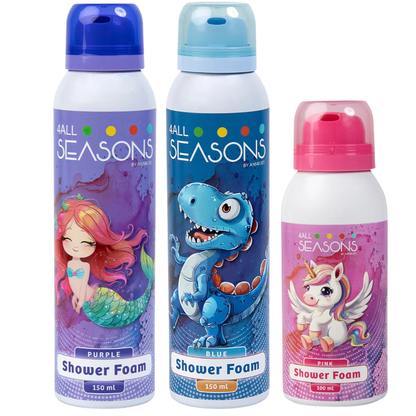 2+1 GRATIS - 2x 4All Seasons Shower Foam 150 ml + 1x Shower Foam 100 ml GRATIS