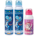 2+1 GRATIS - 2x 4All Seasons Shower Foam 150 ml + 1x Shower Foam 100 ml GRATIS