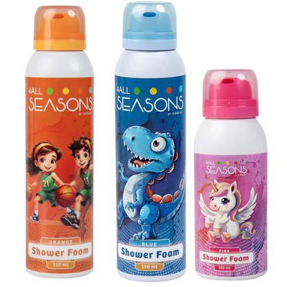 2+1 GRATIS - 2x 4All Seasons Shower Foam 150 ml + 1x Shower Foam 100 ml GRATIS