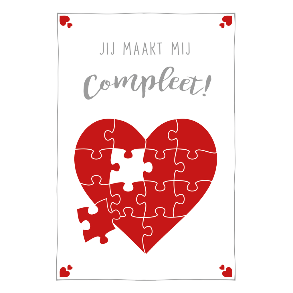 Liefdeskaart - Jij maakt me compleet