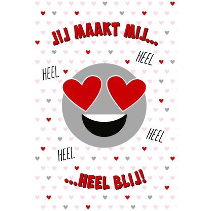 Liefdeskaart - Jij maakt me heel blij