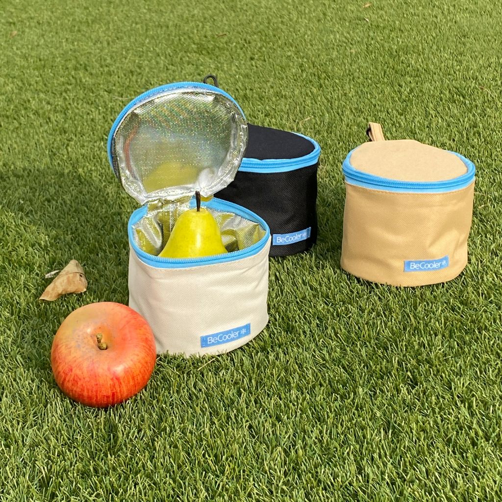 Becooler koeltasje voor fruit met koelelement