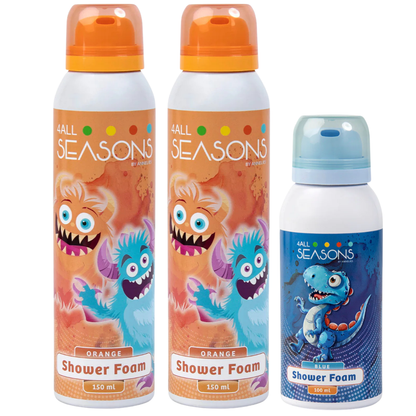 2+1 GRATIS - 2x 4All Seasons Shower Foam 150 ml + 1x Shower Foam 100 ml GRATIS