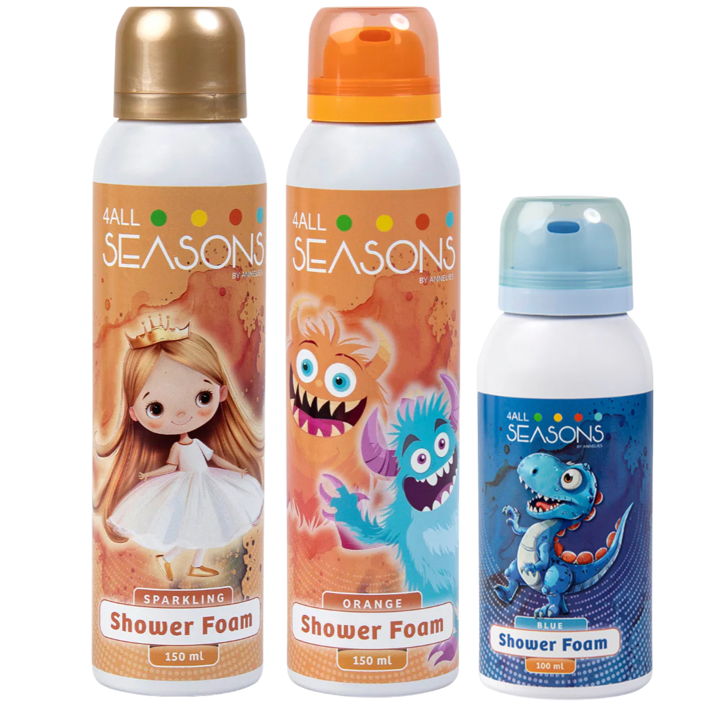 2+1 GRATIS - 2x 4All Seasons Shower Foam 150 ml + 1x Shower Foam 100 ml GRATIS