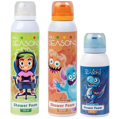 2+1 GRATIS - 2x 4All Seasons Shower Foam 150 ml + 1x Shower Foam 100 ml GRATIS